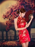 Beautiful Winnie snow red cheongsam sexy charming(7)